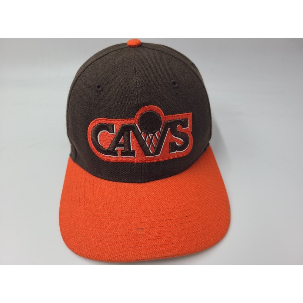 Cleveland Cavaliers 47 Brand Hardwood Classics Snapback Hat Cap NBA Brown Orange